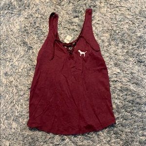 Maroon tank top from pink